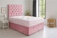 image 1 of Foot End Lift Ottoman Pink Crush Velvet 4ft Small Double Bed Set