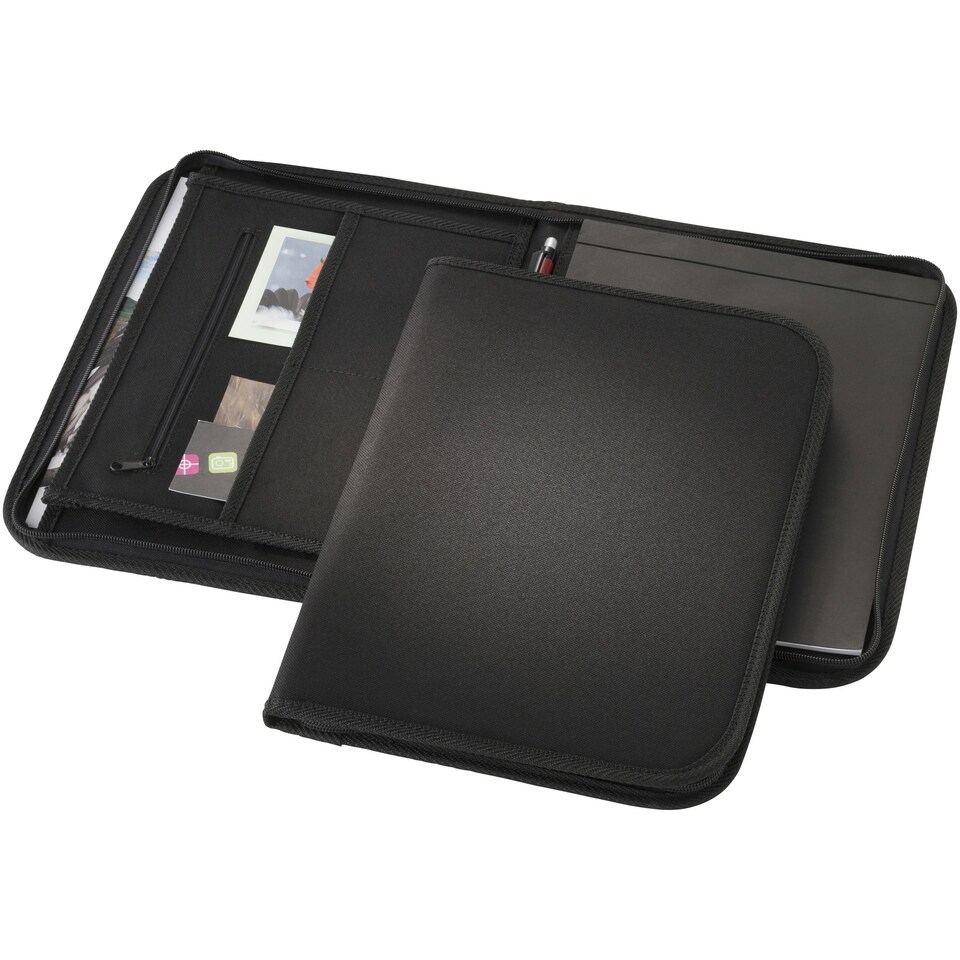 image 1 of Bullet Berkeley A4 Zipper Portfolio - Solid Black - 33.5 x 23.5 x 2.5 cm