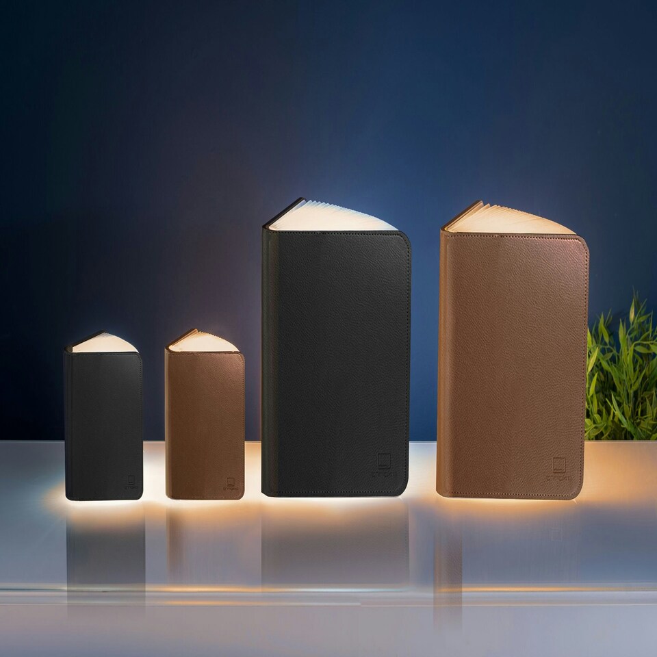 image 1 of Gingko LED Mini Smart Book Desk Light N/A | Brown Leather