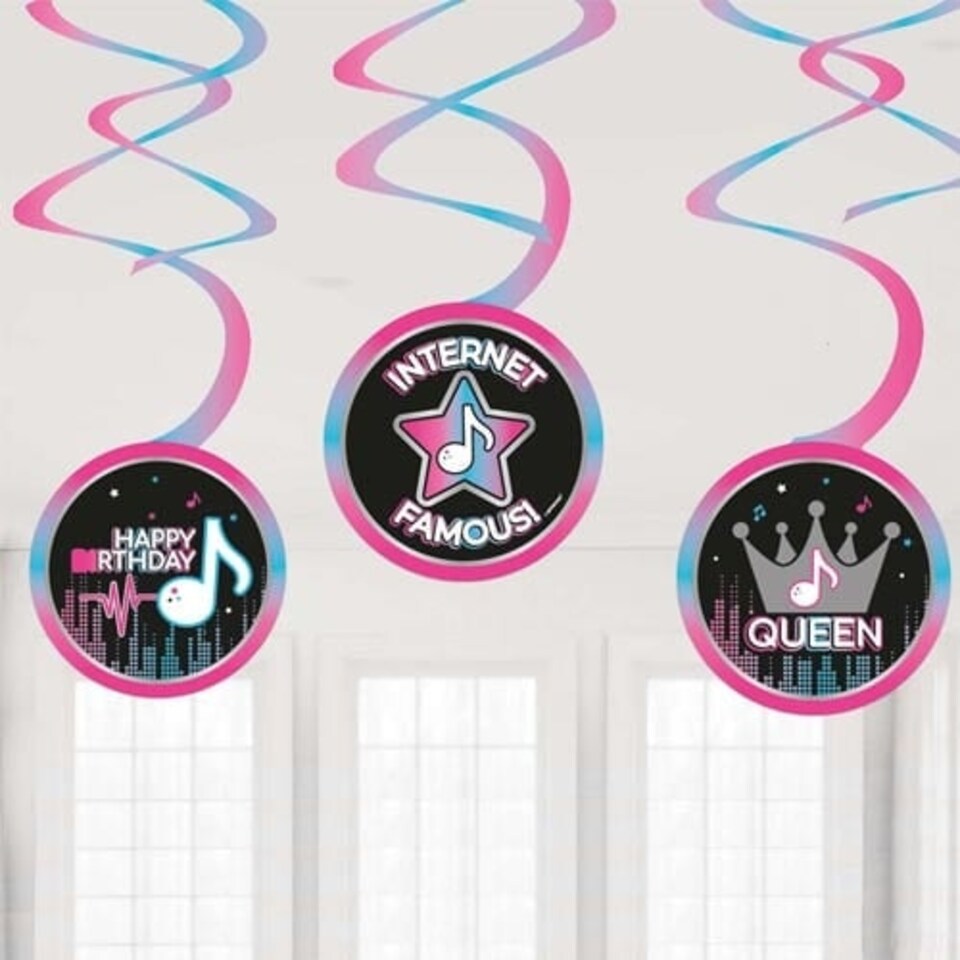 Internet Famous Hanging Swirl Decorations - Pack of 6