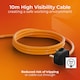 image 6 of Masterplug Single Socket Extension Lead with 10m Cable 13A Orange