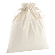 Westford Mill Organic Cotton Drawstring Bag - Natural - L Cream | L