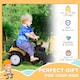 image 3 of HOMCOM Kids Pedal Go Kart Children Ride On Digger Tractor Toy Car Excavator For 3 - 6 Years
