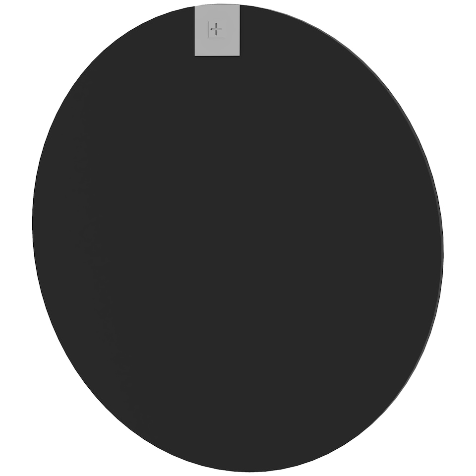 image 1 of HOMCOM Circle Wall Mirror, 61 cm Round Bathroom Mirror for Living Room, Bedroom, Hallway, Black