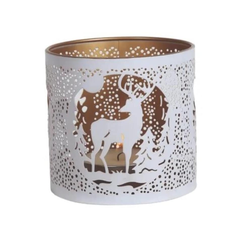 image 1 of Aroma Multi Functional Tealight Wax Melt Burner 10.5cm - Stag | White | 5