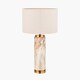image 3 of Cylinder Natural Stone Effect Ceramic Tall Table Lamp | Brown | Natural | 1