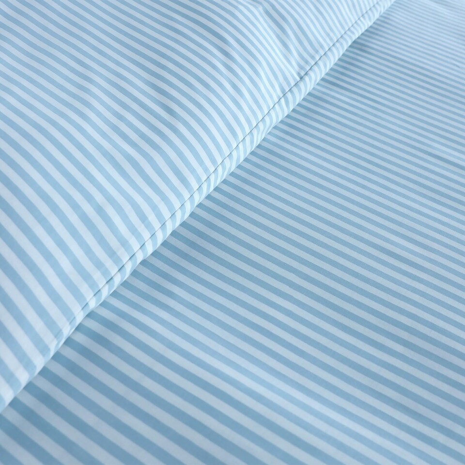 image 1 of Martex Studio Edition Blue Pinstripe Duvet Cover Set - Superking