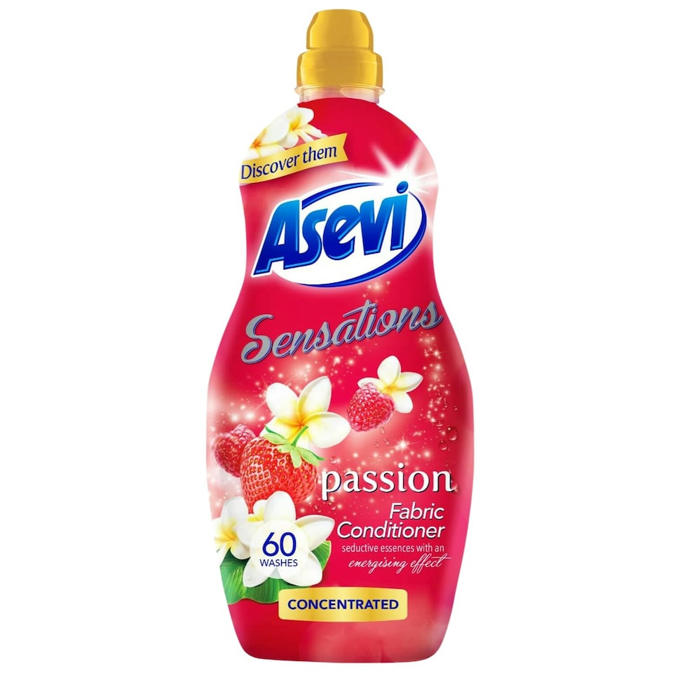image 1 of Asevi Fabric Conditioner Concentrate Passion Laundry Liquid 60 Washes 1.32L