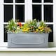image 9 of Window Box Faux Lead Chelsea Trough Light Stone Garden Planter W22 H22 L60 cm, 29 ltrs Cap.
