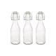 image 1 of Argon Tableware Glass Bottles with Swing Top - 250ml - Pack of 3 | Clear | Clear | One Size