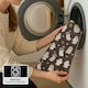 image 5 of Luxury Halloween Hand Towels Pack of 2 - 100% Cotton Spooky Tea Towels Grey | Ghosties