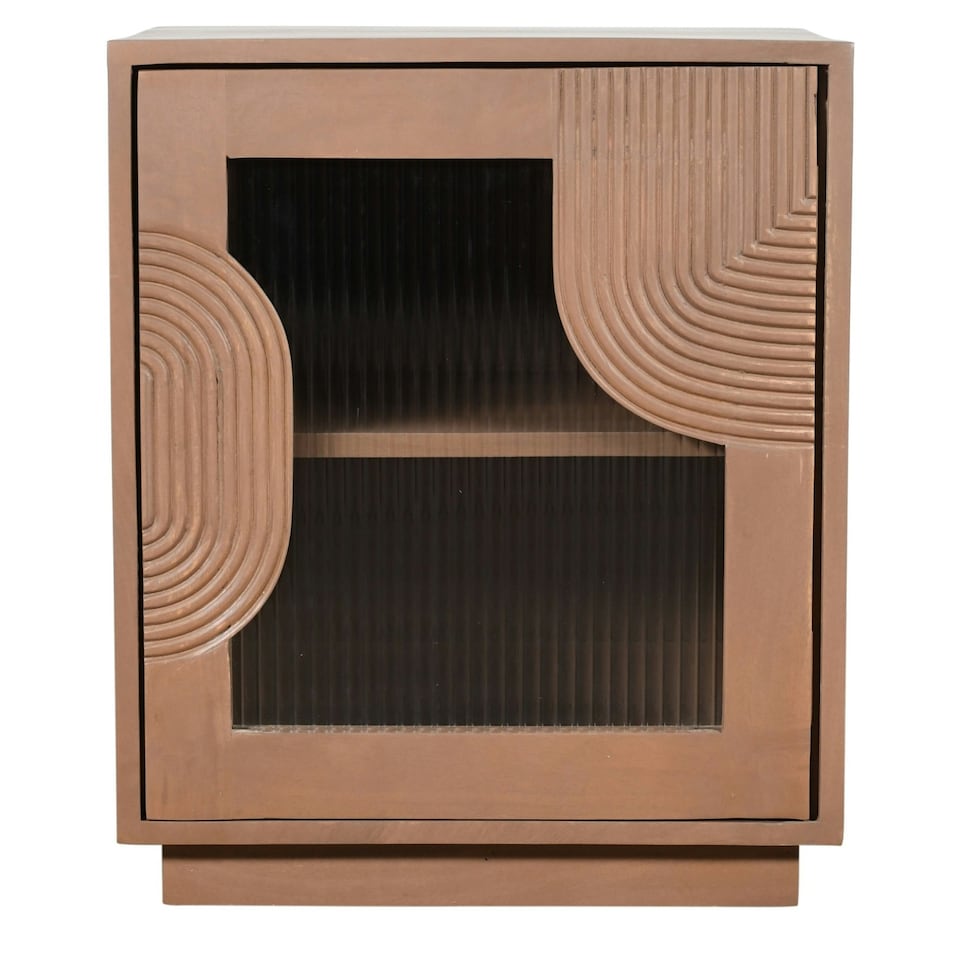 image 1 of Jodhpur Solid Wood Bedside Table Brown