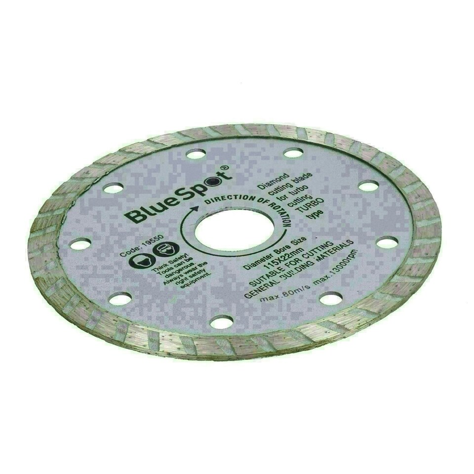 image 1 of 115mm 4.5" 1.2mm Turbo Diamond Ceramic Tile Cutting Disc for Angle Grinders 20pk