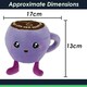 image 2 of Cappuccino Soft Toy Cute Plushie Huggable Cuddly Stuffed Toy 13cm Lilac