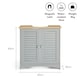 image 8 of VonHaus Shrewsbury Grey Under Sink Bathroom Cabinet