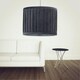 image 6 of First Choice Lighting Set of 2 Sundance Grey Velvet Pleated 25cm Lamp Shades with Silver Inner Grey | Silver