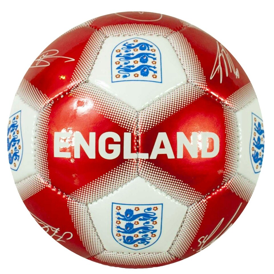 England Signature Mini Football - Red/White - 1