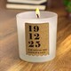 image 3 of Personalised Anniversary Cork Label Candle Jar Clear