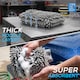 image 2 of Microfibre Cloth Car Wash Mitt Glove Double Sided Wash Mitt for Car Washing - Pack of 2