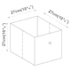 image 6 of Asymmetrical 8 Cube Bookcase Unit w/ 6 Drawer Inserts | White | White & Royal Blue | 8