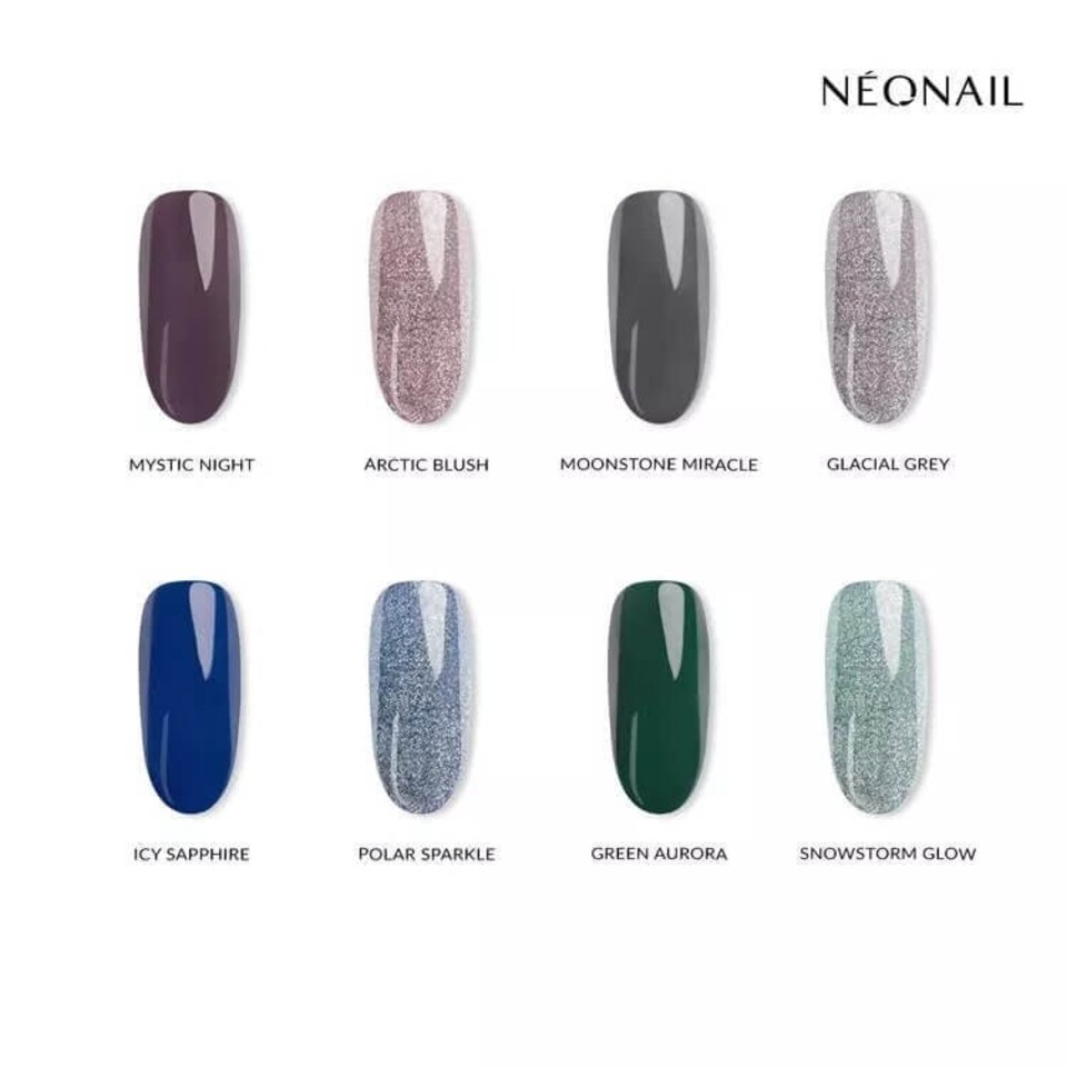 image 1 of NeoNail UV/LED Hybrid Nail Gel Polish Cat Eye Glacial Glow Collection 7.2ml - Polar Sparkle 11319 N/A