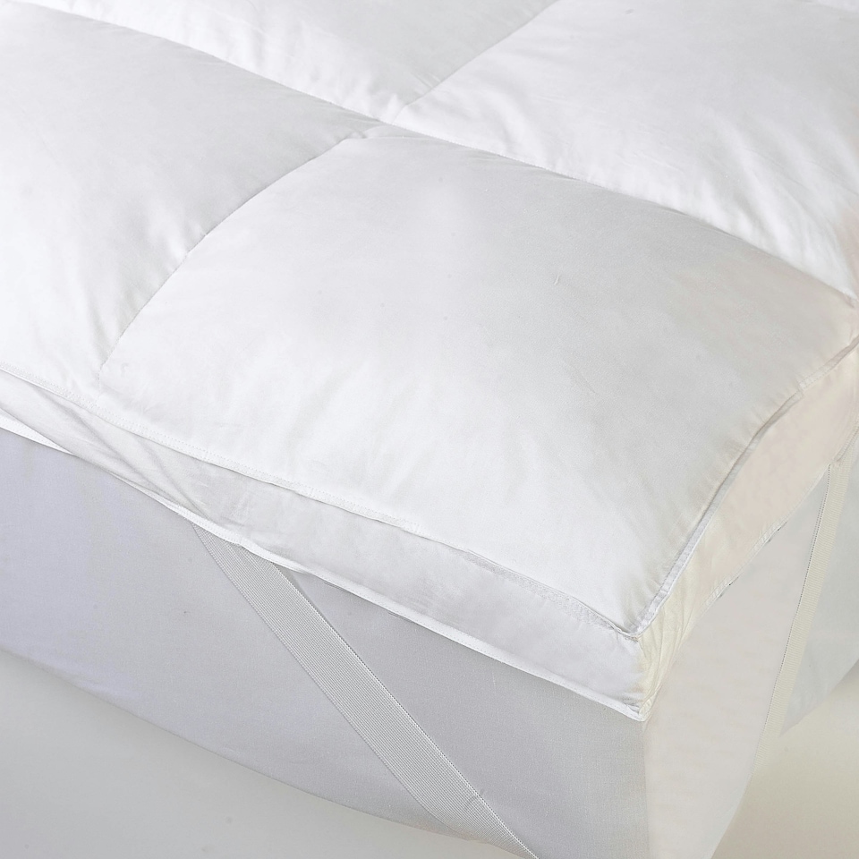 image 1 of BHS Dreamy Nights Duck Feather King Topper, White