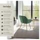 image 2 of Chair Marilyn - quilted velvet look, continuous backrest, golden steel legs - per piece Green | Dark Green/Gold
