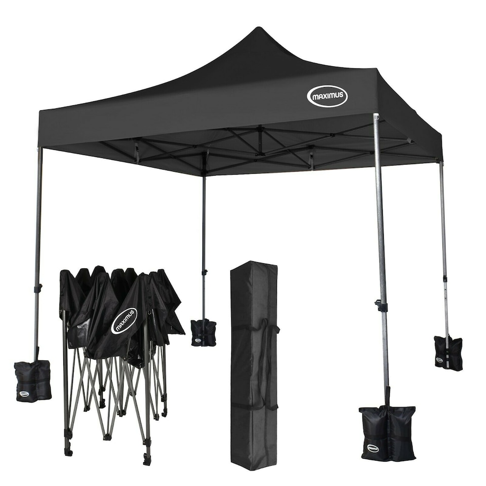 image 1 of Maximus 3x3m Heavy Duty Pop up Gazebo Marquee Outdoor Patio Canopy Tent