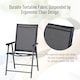 image 3 of Outsunny 2-PCS Garden Armchairs Outdoor Patio Folding Modern Furniture Black