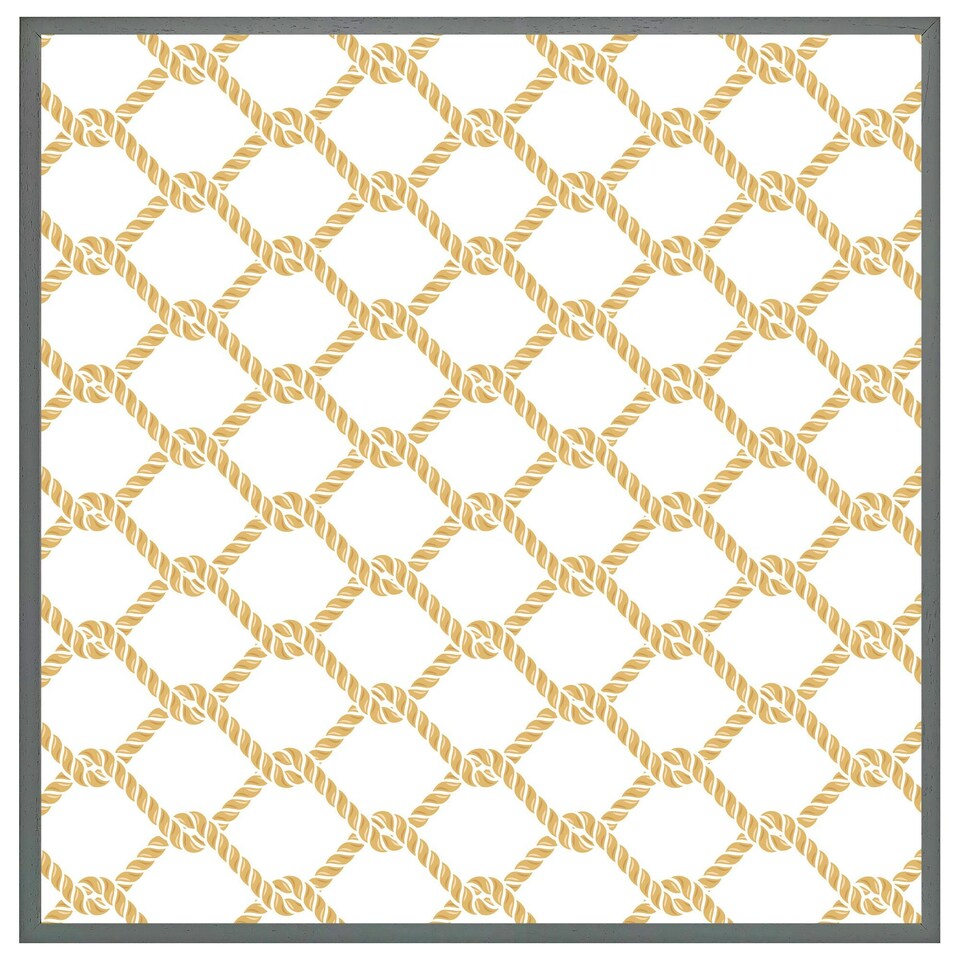 image 1 of Gold chainlink rope (Picutre Frame) Brown | XL
