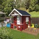 image 3 of Lekstuga Lido-Log Cabin, Wooden Garden Room, Timber Summerhouse, Home Office - L270 x W330 x H210.9 cm Brown