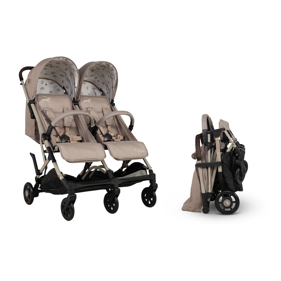 image 1 of Cosatto Yo Double Stroller Twin Pushchair Birth to 22kg