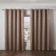 image 2 of Metro Thermal Blackout Eyelet Curtains 168cm x 228cm Taupe Brown | Natural