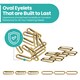 image 6 of 40mm Oval Shaped Brass Eyelet& Washer Metal Grommet Kit for DIY- 50pcs