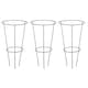 image 9 of Pack of 3 Tom Chambers Urban Green Conical Garden Plant Support Ring 30cm -  Medium