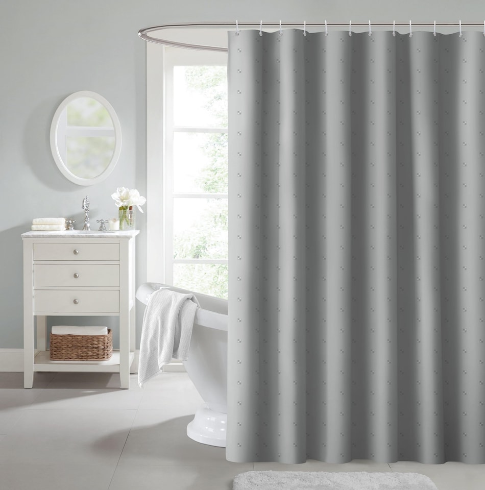 image 1 of Velosso Dots Shower Curtains