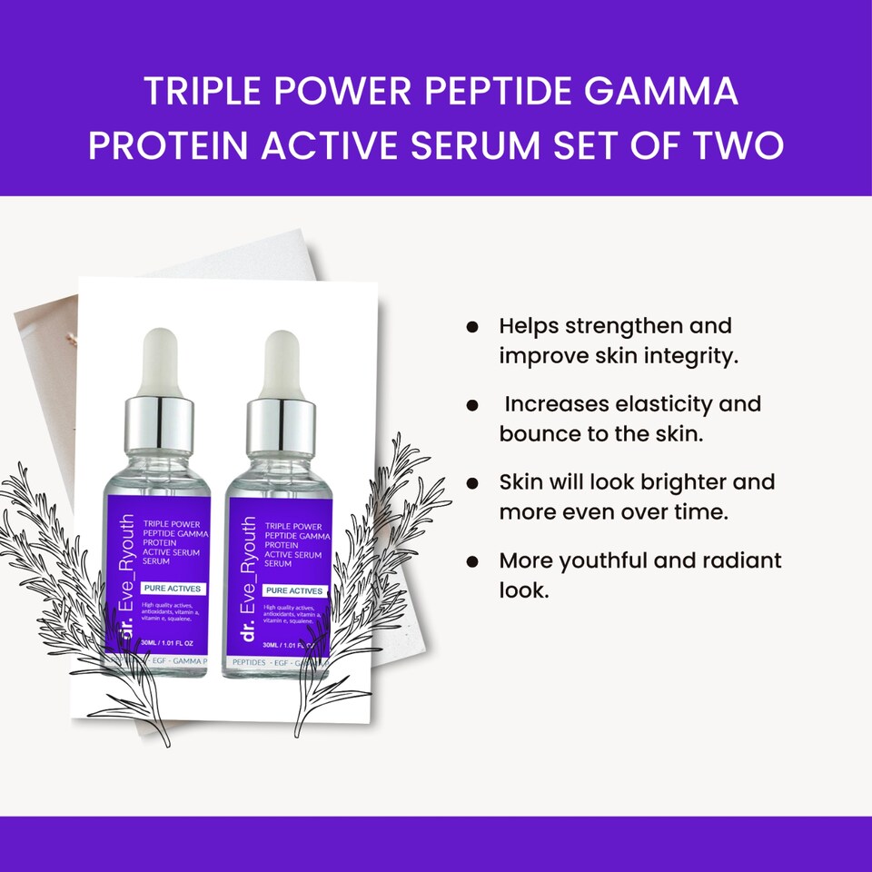 image 1 of Dr. Eve_Ryouth 2 X Triple Power Peptide Gamma Protein Active Serum 30ml