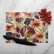 image 2 of Autumn Geometric Flowers Glass Chopping Board | Multi