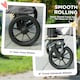 image 5 of PawHut Easy Folding Pet Stroller for Large Dogs Grey