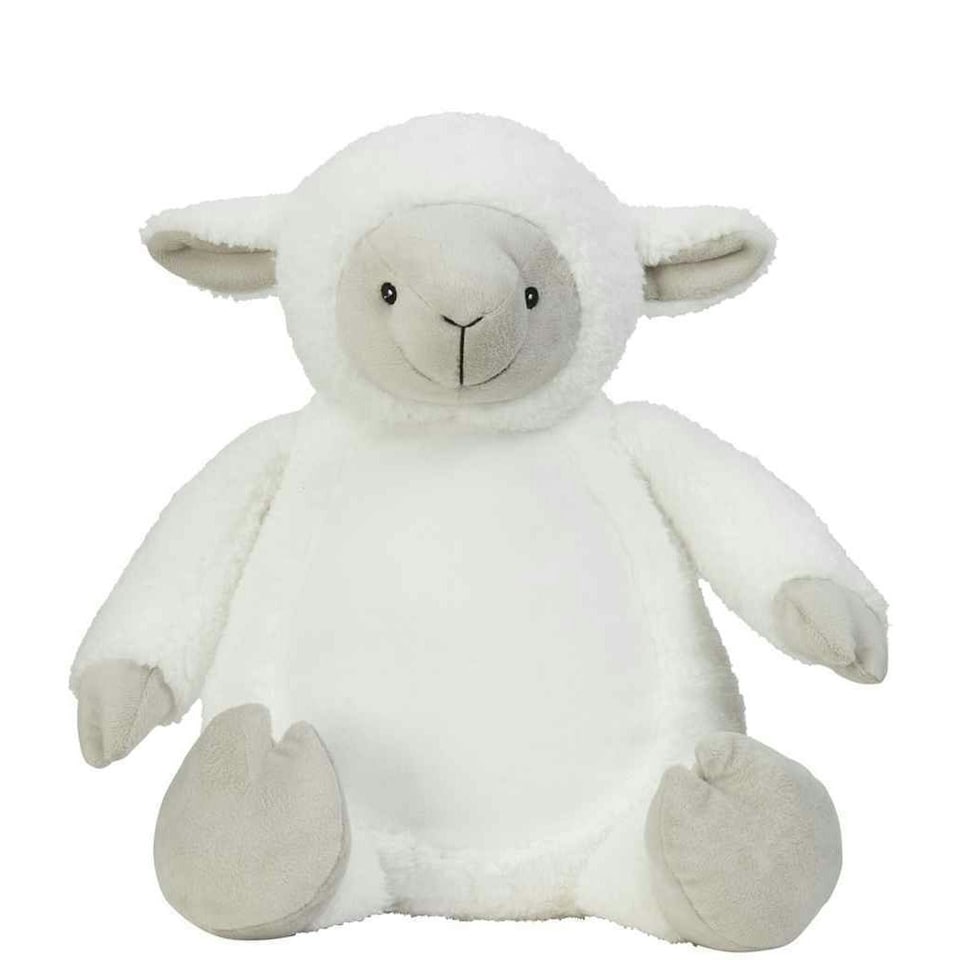 Mumbles Zippie Lamb Plush Toy - Cream - One Size