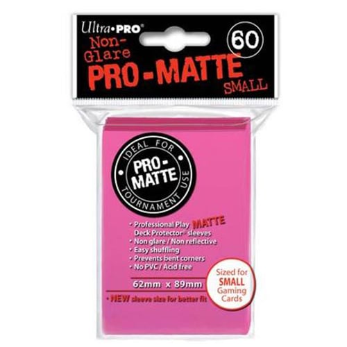 Ultra PRO - PRO-MATTE Small Sleeves (60) - Pink - Brand New