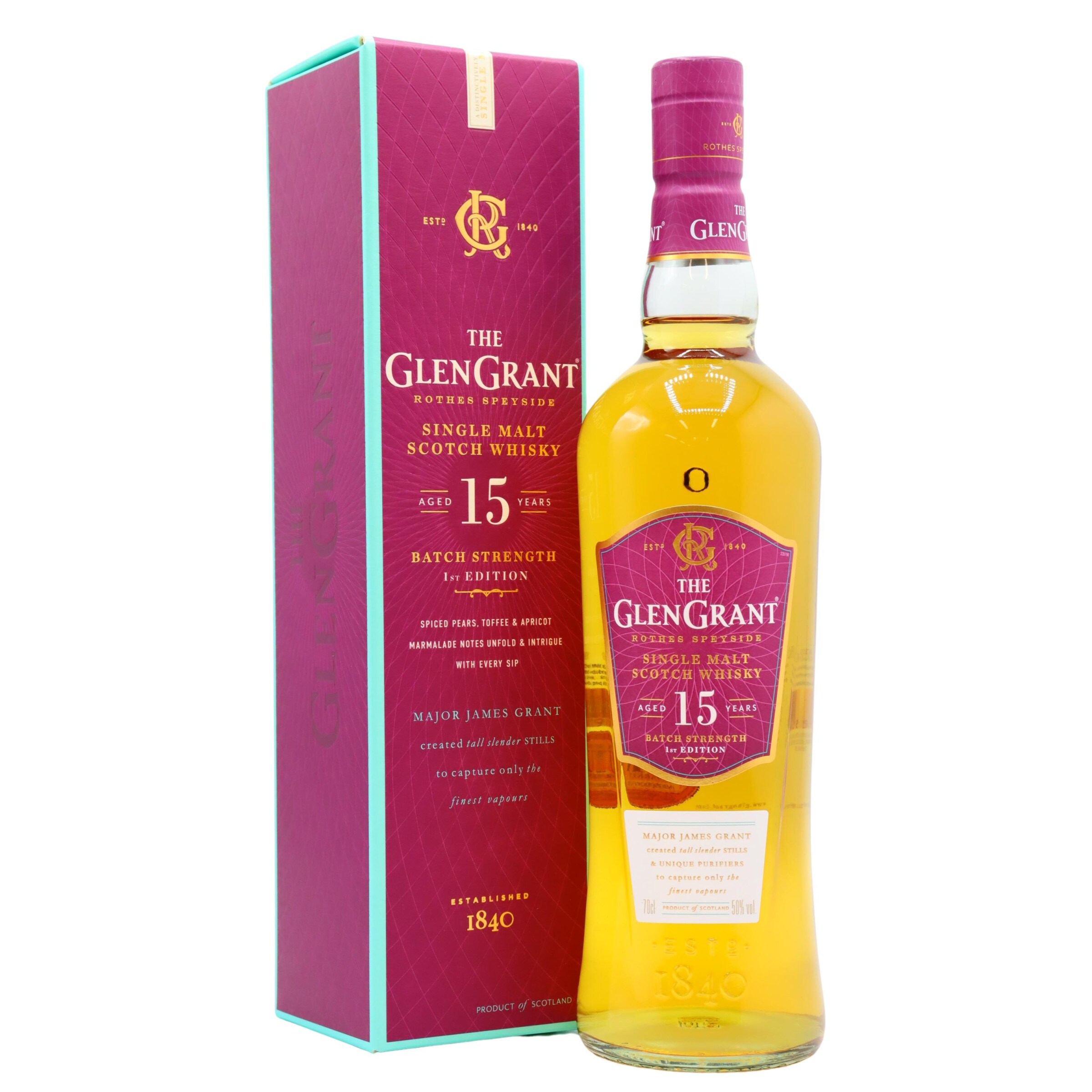 Glen Grant - Speyside Single Malt Scotch 15 year old Whisky