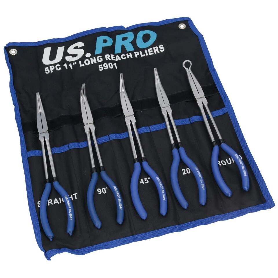 image 1 of 8" / 200mm Plier Pliers Set Combination Long Nose Cutters Soft Grip Handles 3pc