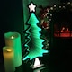 image 1 of 60cm Infinity Light up Christmas Tree Decoration with Green LEDs on Metal Base