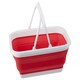 image 4 of Interiors By Premier Collapsible Red Laundry Basket With Handles,Space Efficient Organizer,Functional Thermoplastic Rubber Basket Red