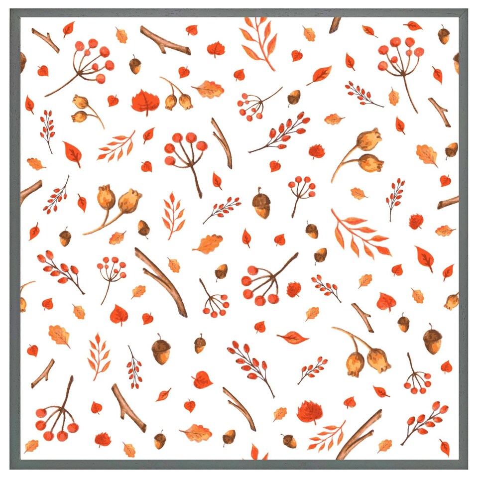 image 1 of Acorns & leaves (Picture Frame) Brown | Oak | S