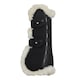 image 1 of Woof Wear Vision Elegance Tendon Boot Black | Size: Small
Colour: Black Faux Sheepskin
