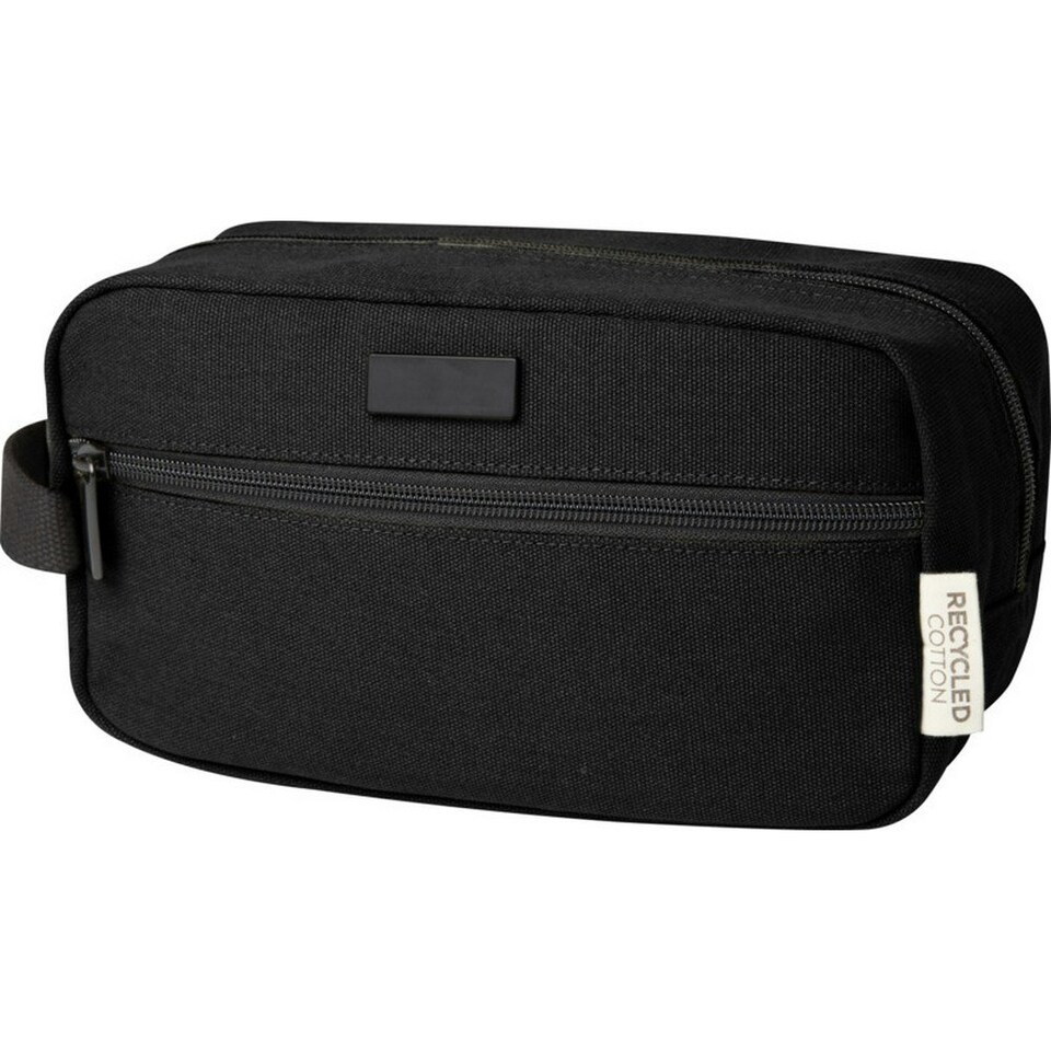 image 1 of Joey Canvas Recycled 3.5L Toiletry Bag - Solid Black - One Size