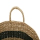 image 5 of Interiors By Premier Set of 2 Seagrass Baskets with Black Stripes, Striped Storage Baskets, Distinctive Decorative Baskets Multi