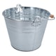 image 7 of 5L Galvanised Steel Metal Bucket Pail Water Coal Greenhouse Garden Plants 5PK